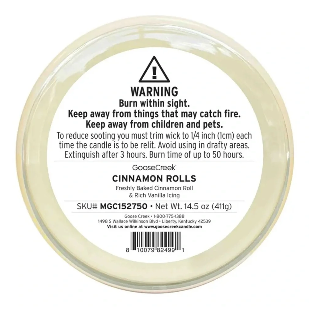 GooseCreek Pillsbury Cinnamon Rolls Candle